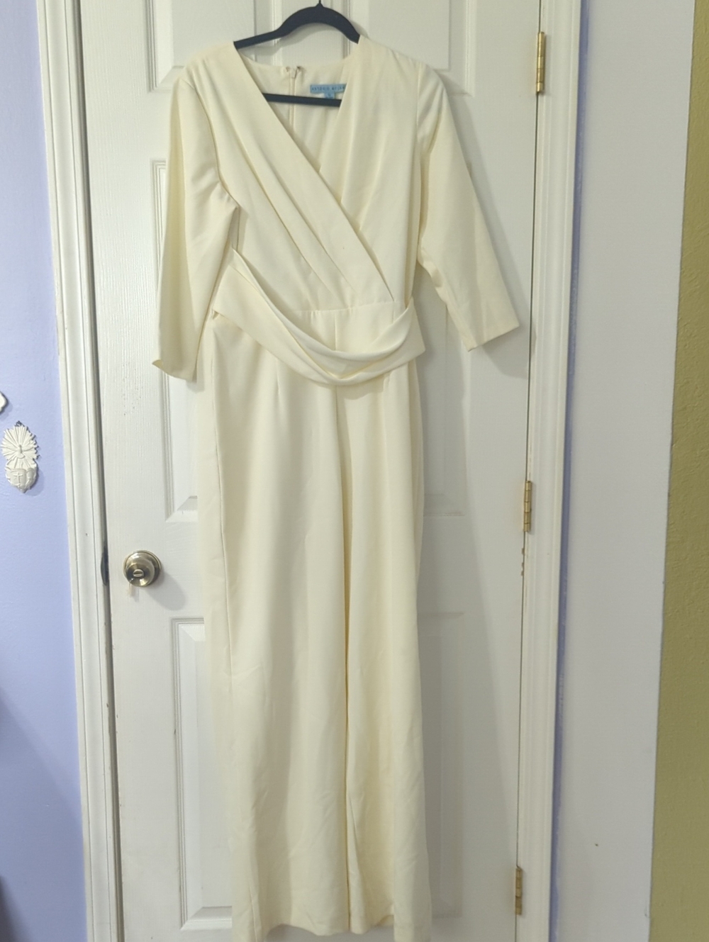 ANTONIO MELANI Ivory Crepe Jumpsuit
